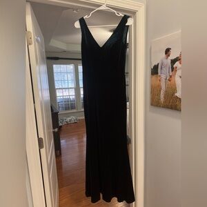 Revelry Deep Green Velvet Maxi Dress